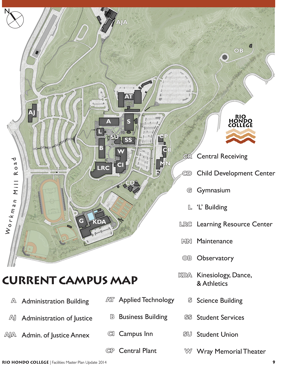 Rio Hondo Campus Map Rio Hondo College Current Map - West Edge Architects, Peter M. Mitsakos &  Associates